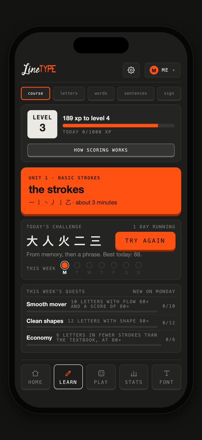 Streaks and levels
